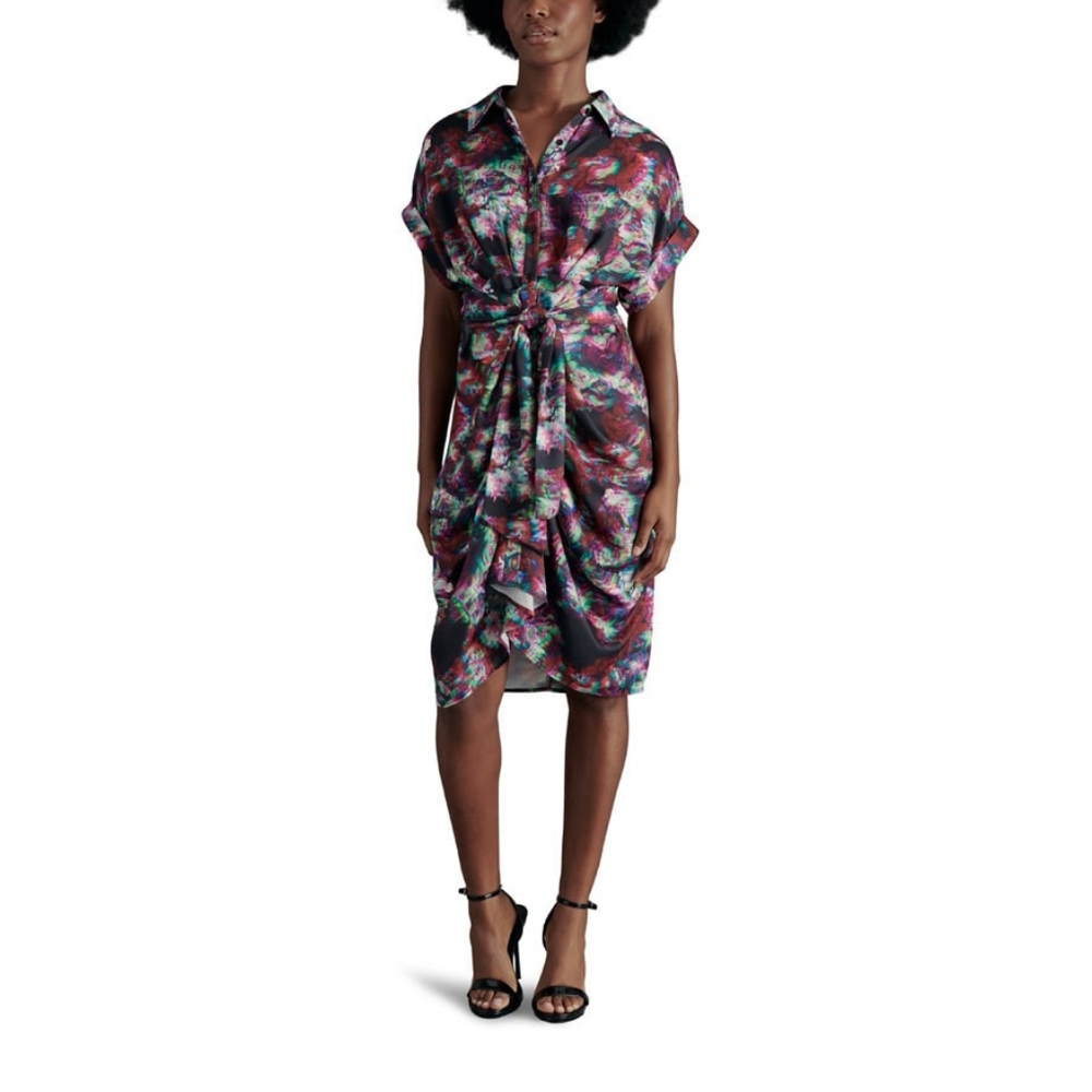 Alicia Ruched Floral Dress